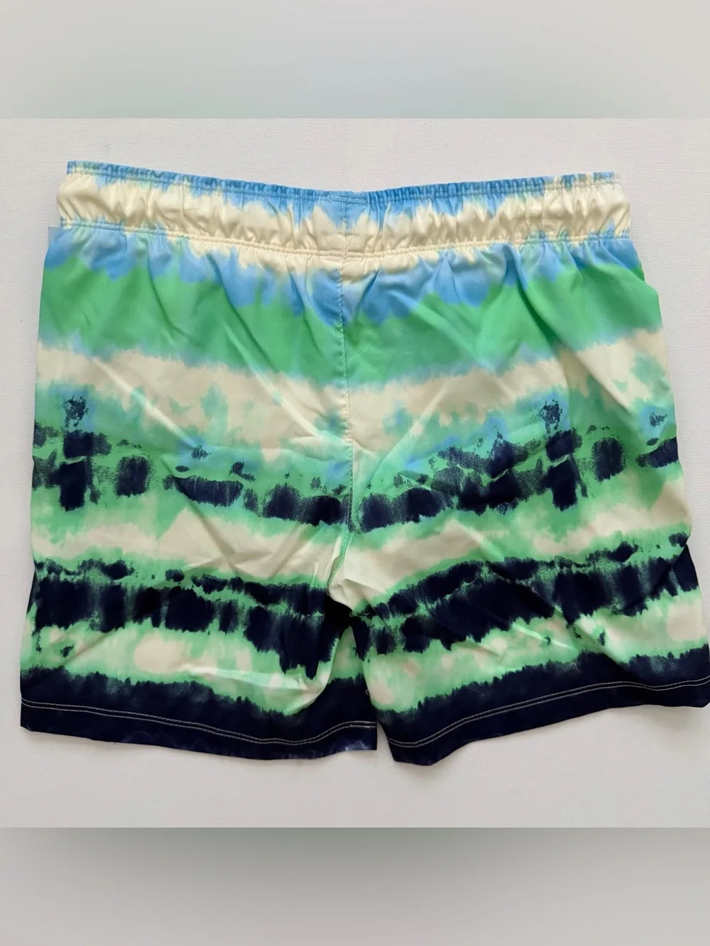 Cat & Jack Green Navy Tie-Dye Kids Swim Trunks Size M (8) HUSKY